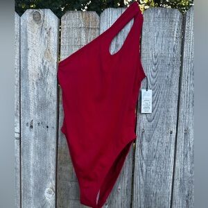 Shade & Shore red one piece